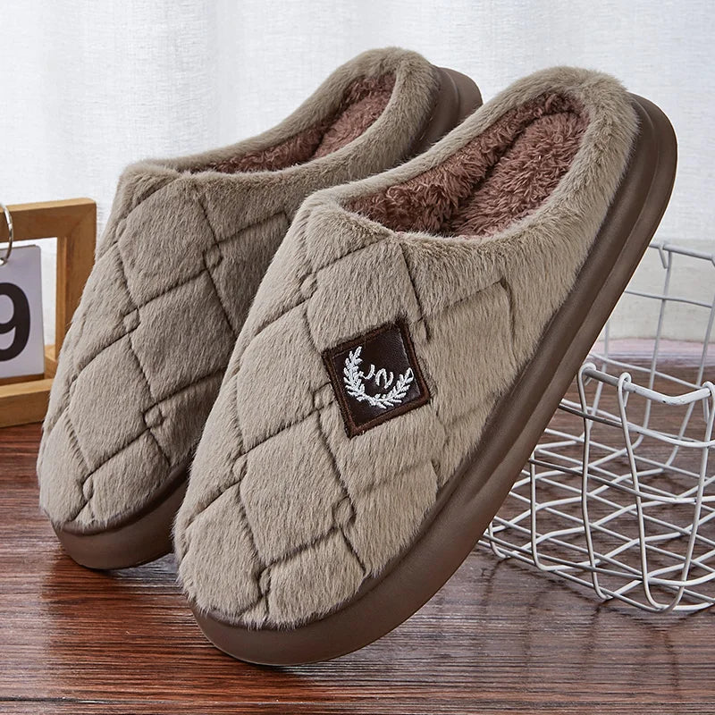 Cozy Men's Fleece Lined Slipper Shoes