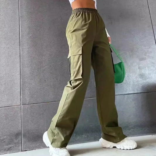 Comfortable Loose Fit Women's Cargo Pants - VogeLuxe