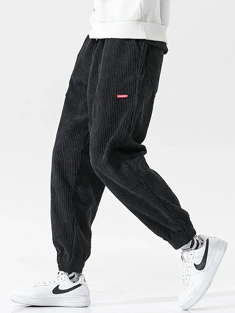 Casual Corduroy Pants - Loose Fit Mens Joggers