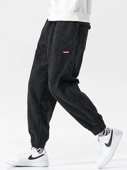Casual Corduroy Pants - Loose Fit Mens Joggers