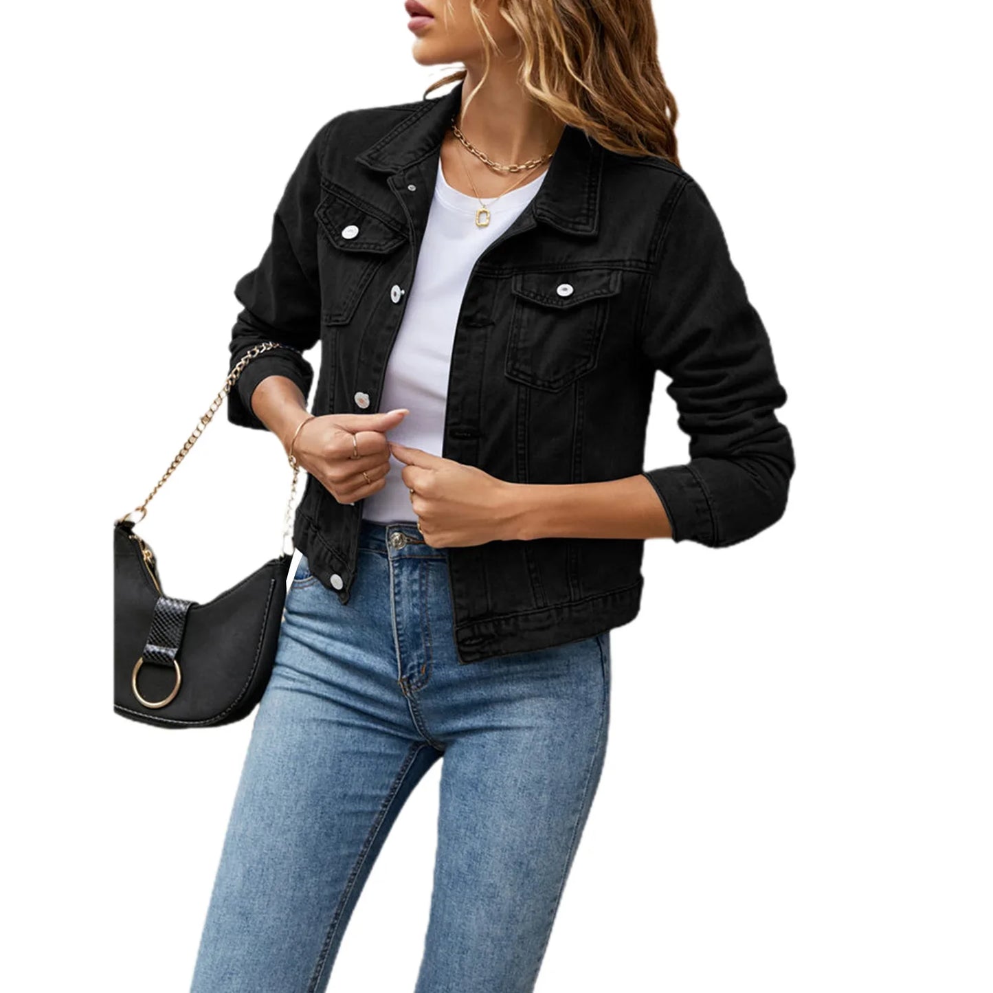 Fitted Short Denim Jacket
