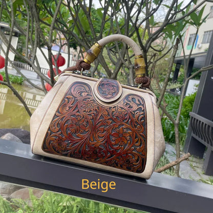 Genuine Leather Vintage Ladies Shoulder Bag
