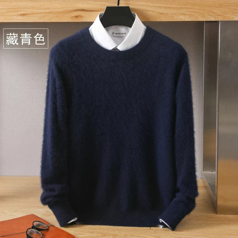 Luxurious Soft Crew Neck Cashmere Sweater