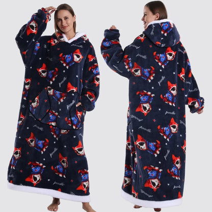 Cozy Wearable Hooded Blanket for Adults