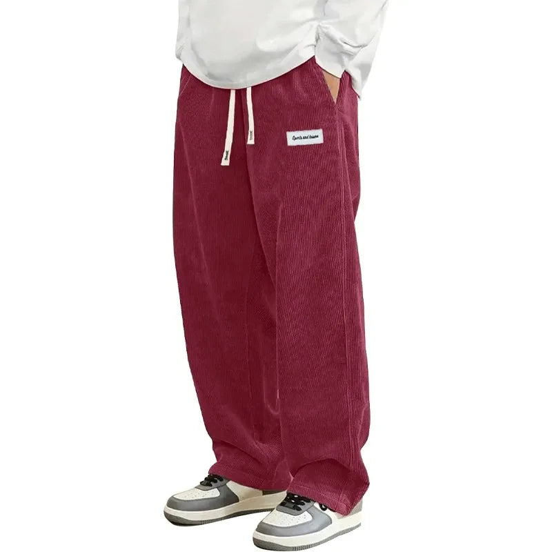 Relaxed Fit Corduroy Casual Pants