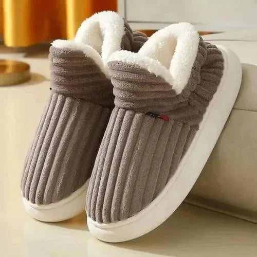 Cozy Fleece Women's Slippers - Warm Non Slip Shoes