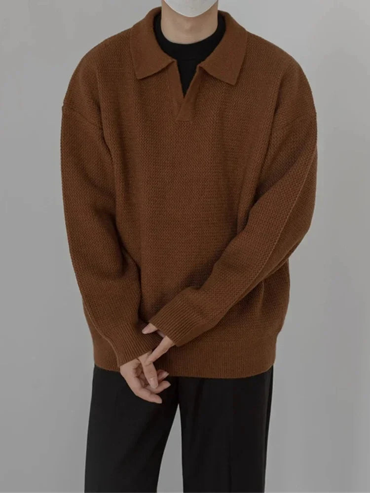Retro Crew Neck Men's Sweater