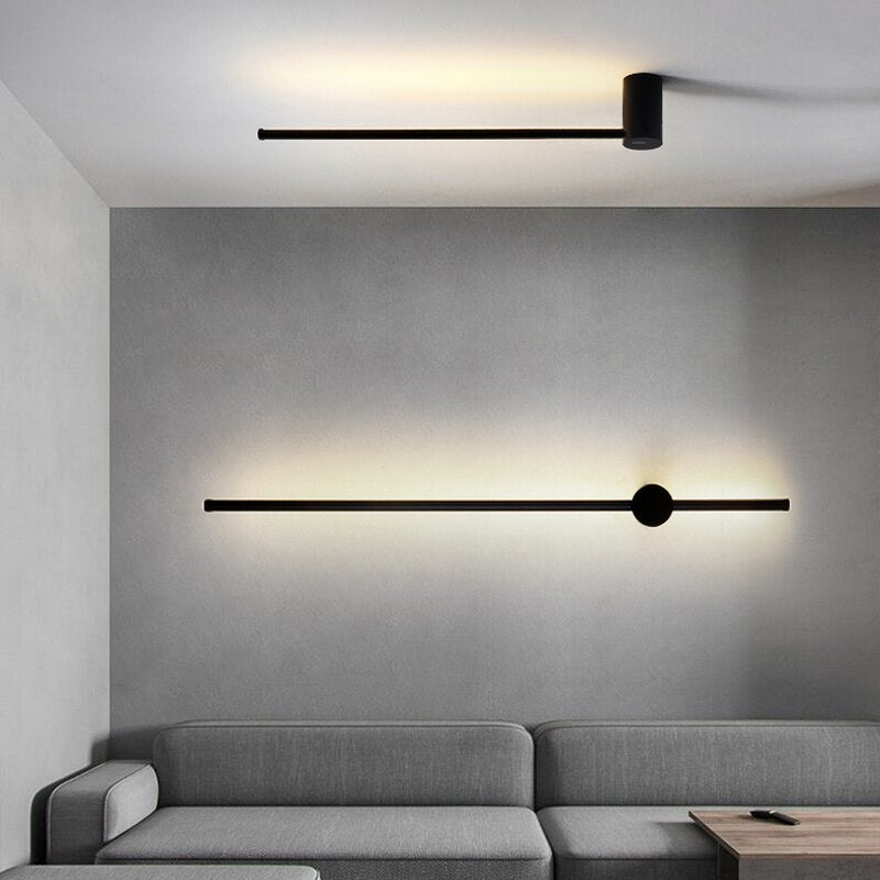 Sleek Gold Black LED Wall Lamp For Modern Homes - BritishElegance