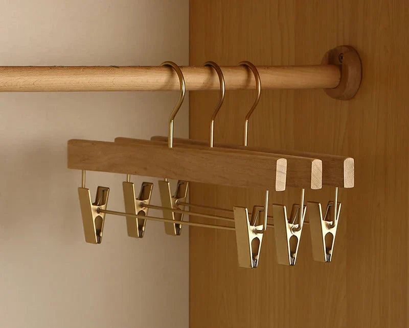Premium Wooden Broad Shoulder Hangers 2 Pack Closet Organizers