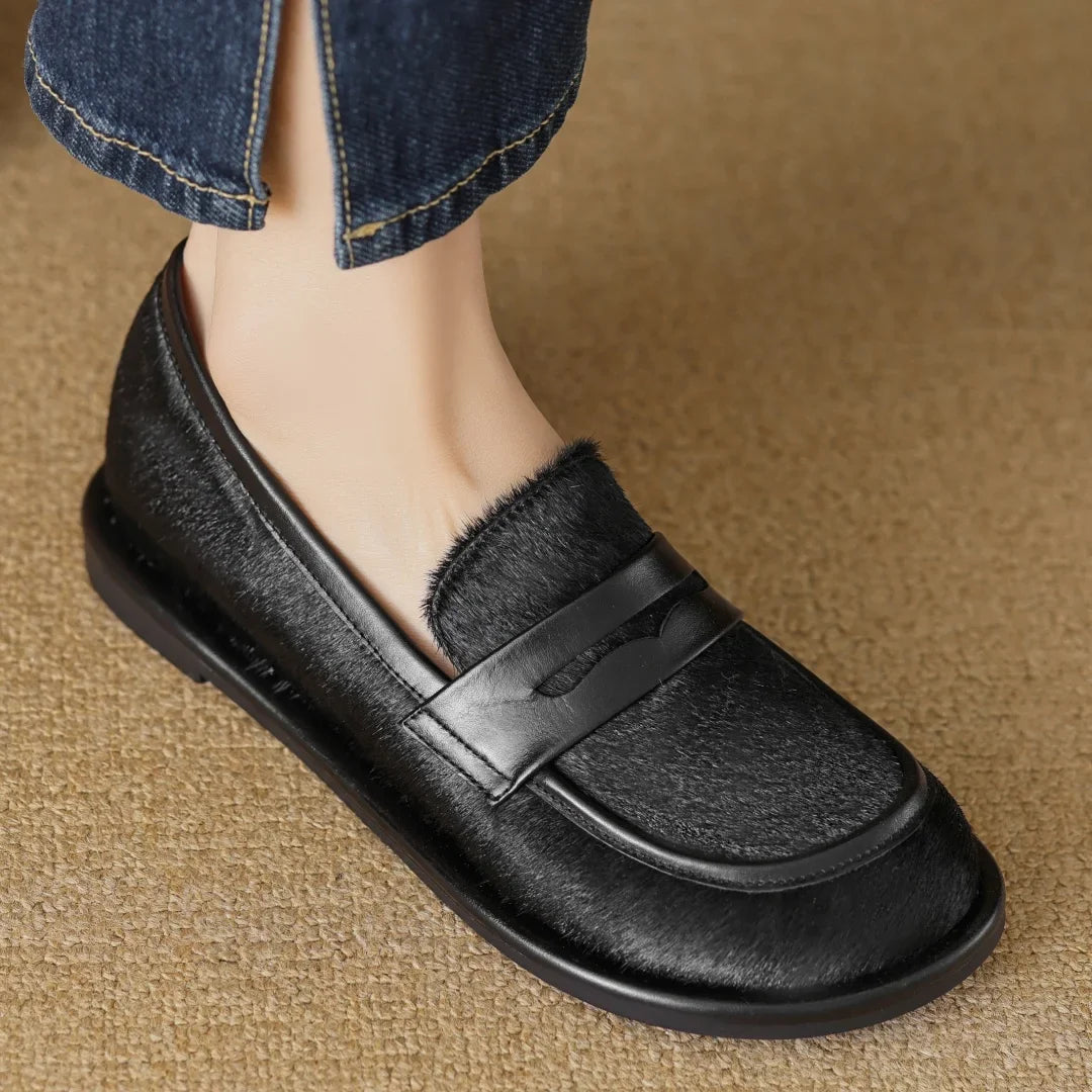 Luxury Leather Slip On Moccasin Shoes