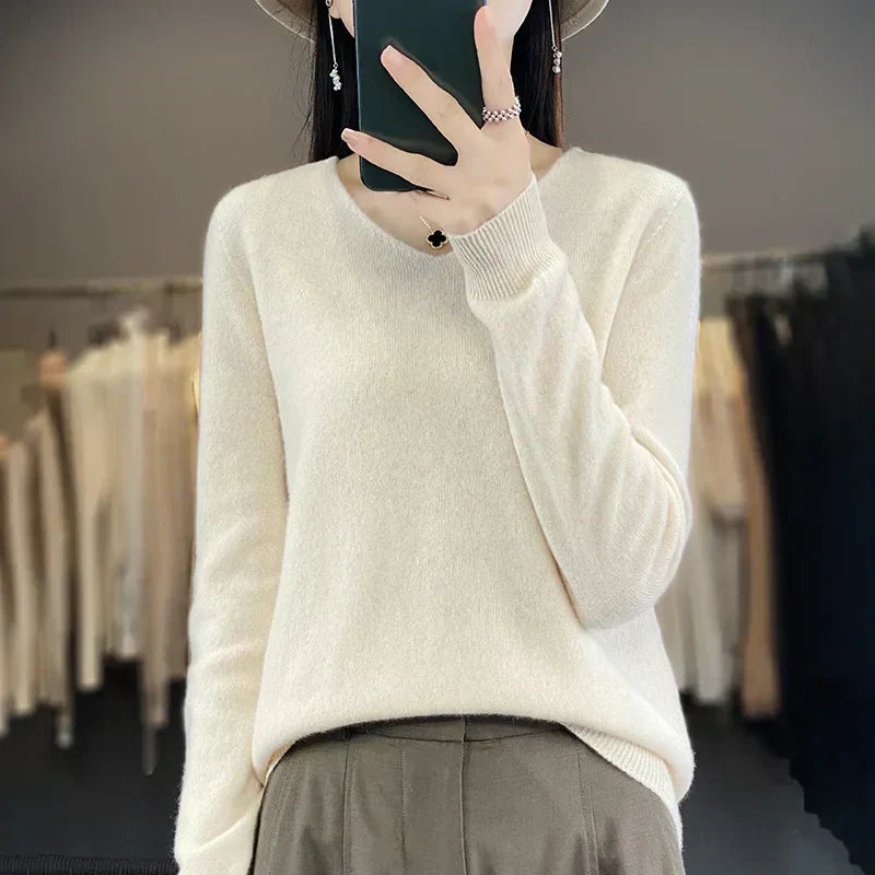 Soft Merino Wool V-Neck Sweater