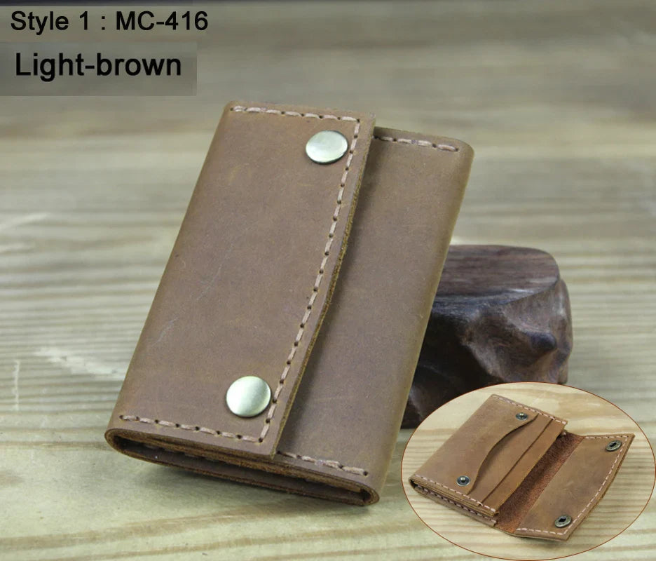 Premium Brown Leather Card Wallet