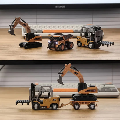 Fun RC Building Vehicle Playset With Crane And Digger - VogeLuxe