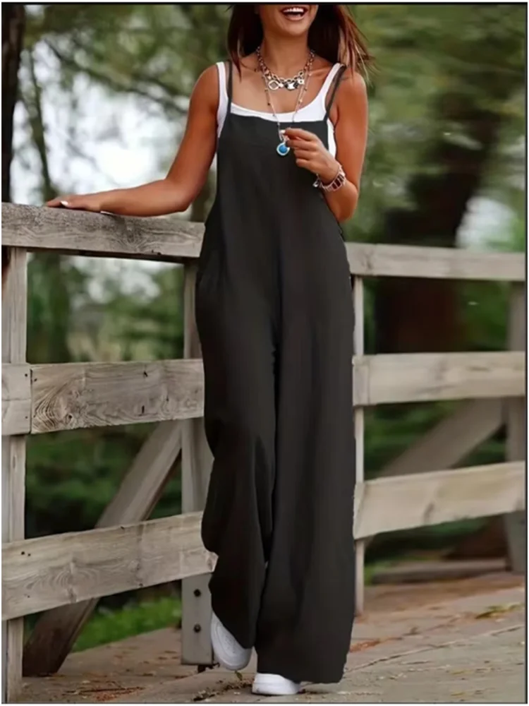 Comfy Women's Summer Romper Jumpsuit with Pockets
