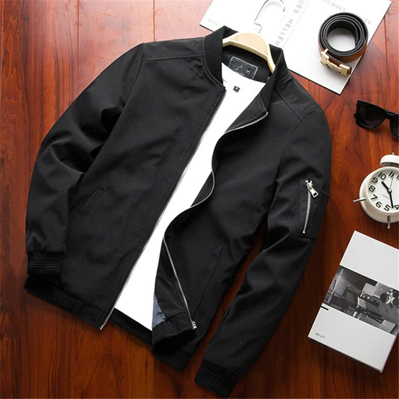 Slim Fit Casual Men's Bomber Jacket