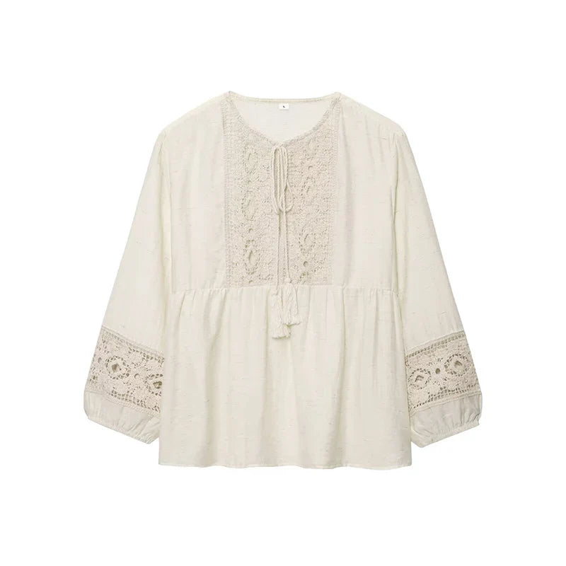Relaxed Fit V-Neck Summer Top for Ladies