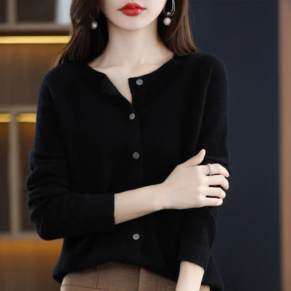 Soft Merino Wool Open Front Cardigan For All Seasons