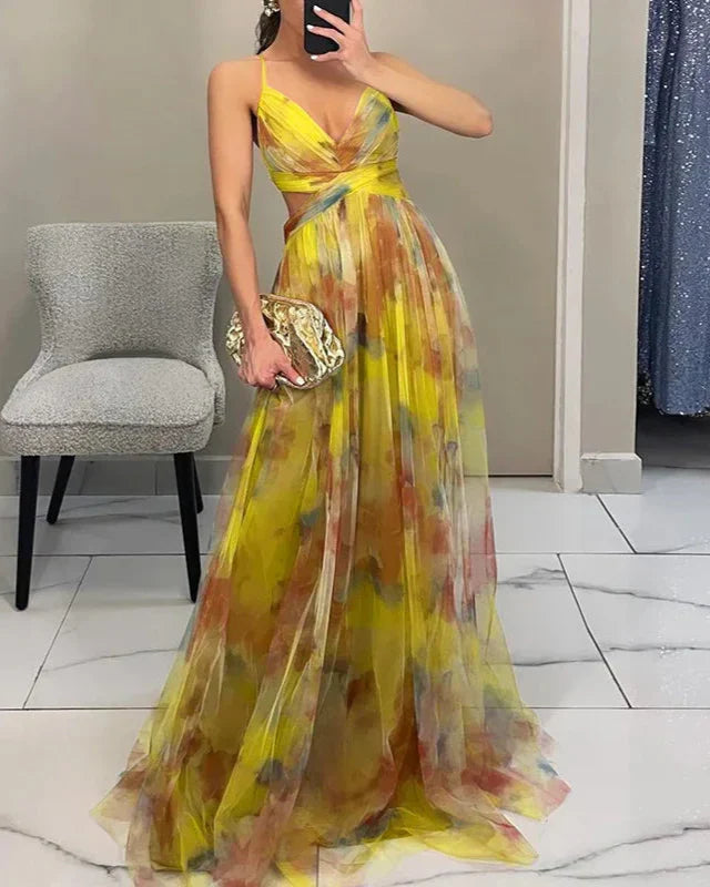 Beautiful Floral Long Dress for Women