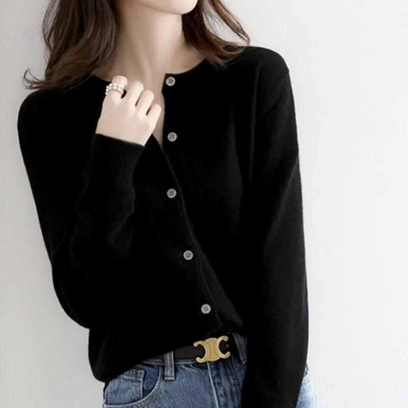 Luxurious Cashmere Open Front Cardigan for Women