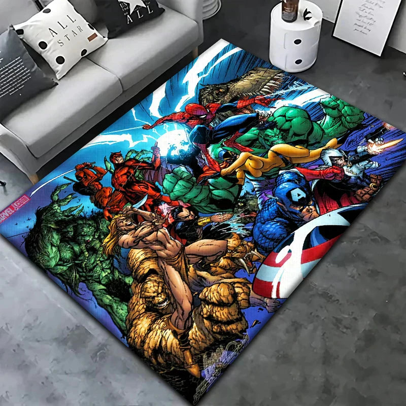 Colorful Kids Rug Soft Plush Playroom Mat