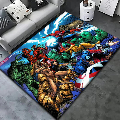 Colorful Kids Rug Soft Plush Playroom Mat