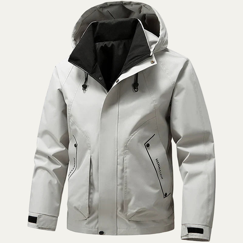 VogeLuxe | Men’s Weatherproof Hooded Utility Jacket