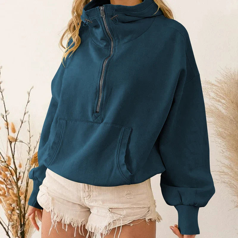 Comfortable Women's Casual Hooded Sweatshirt