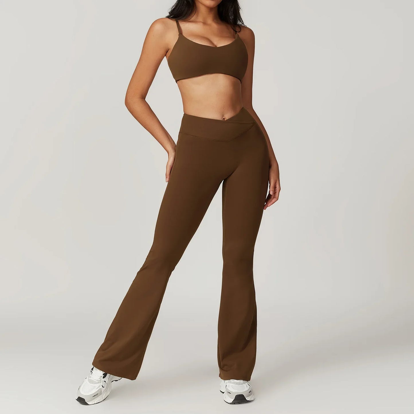 Comfortable 2-Piece Yoga Outfit - Sports Bra & Tight Pants