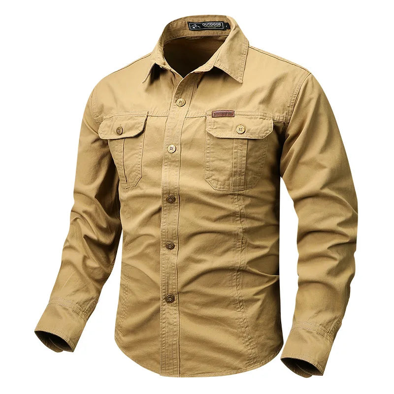 Classic Fit Men's Long Sleeve Casual Shirt