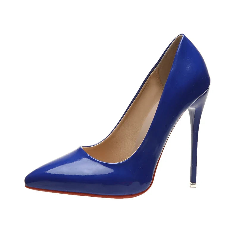 Ladies 5 Inch Glossy High Heel Shoes