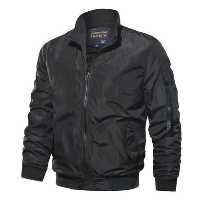 Men's Classic Fit Casual Bomber Coat