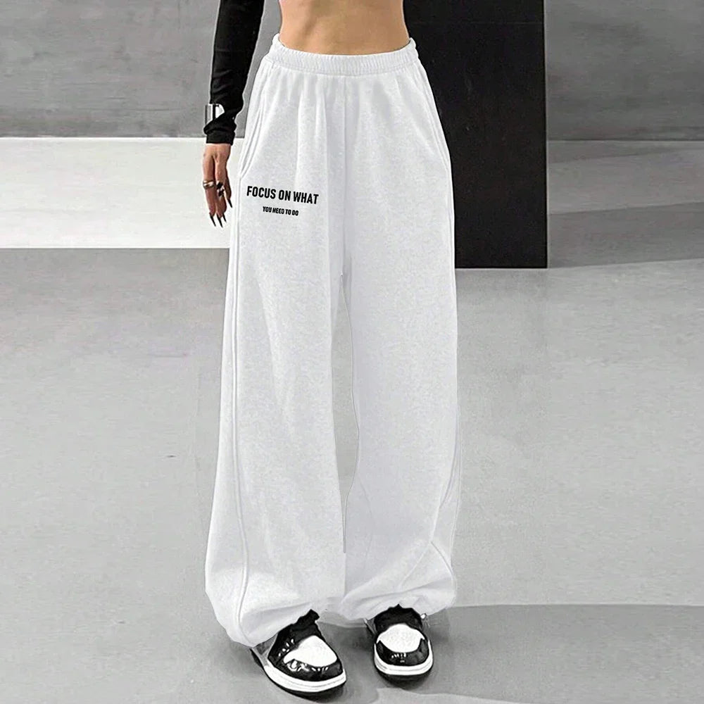 Comfortable High Waist Loose Fit Casual Pants