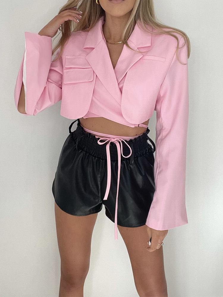 Women's Classic Fit Two Layer Belted Jacket