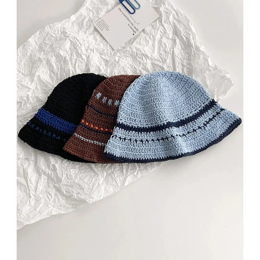 Colorful Striped Winter Fisherman Hat - VogeLuxe