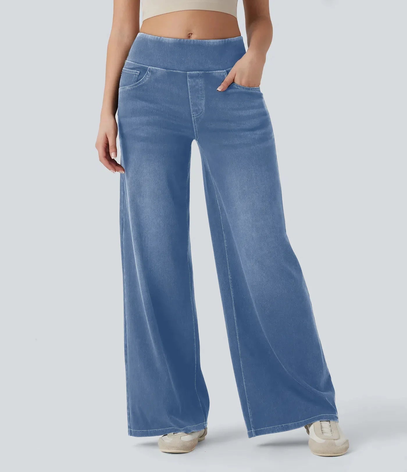 Comfortable High Waist Loose Fit Jeans