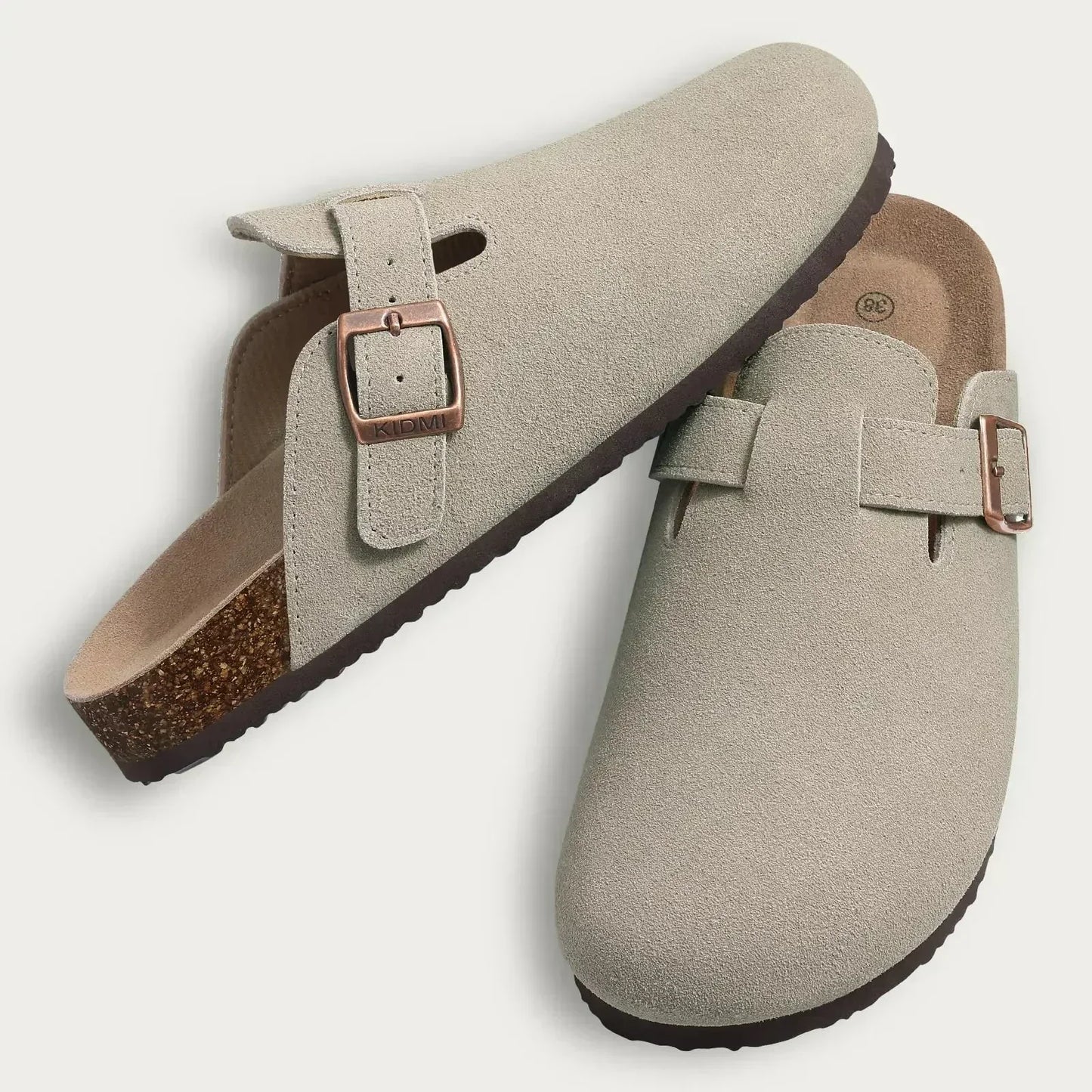 Luxury Suede Slip On Shoes - Comfortable Mule Clogs