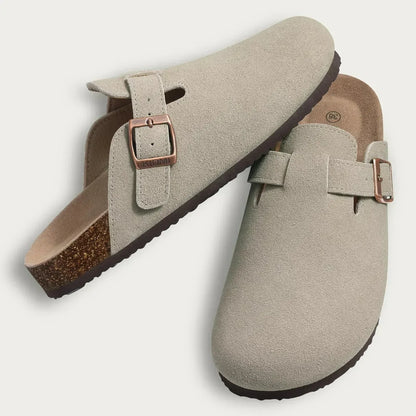 Luxury Suede Slip On Shoes - Comfortable Mule Clogs