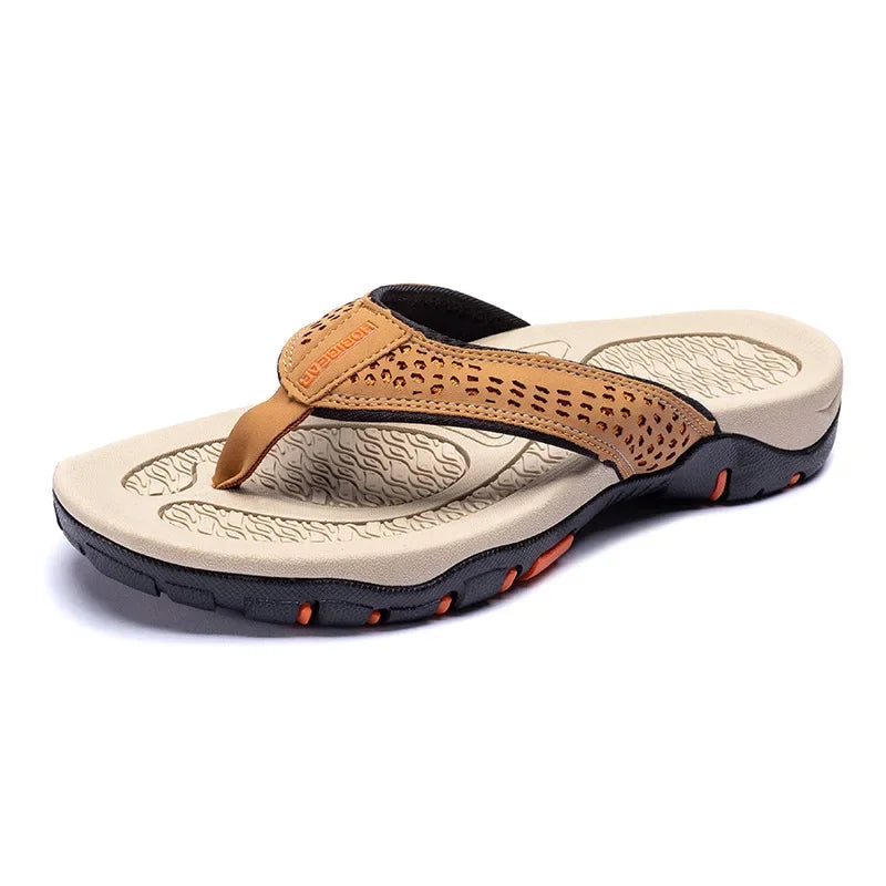 Men's Waterproof Beach Flip Flops - Breathable Summer Shoes