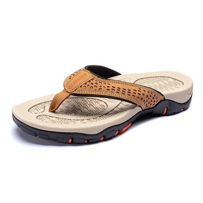 Men's Waterproof Beach Flip Flops - Breathable Summer Shoes