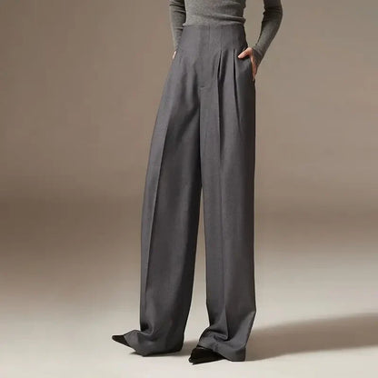 Comfortable Flowy High-Waist Spring Pants