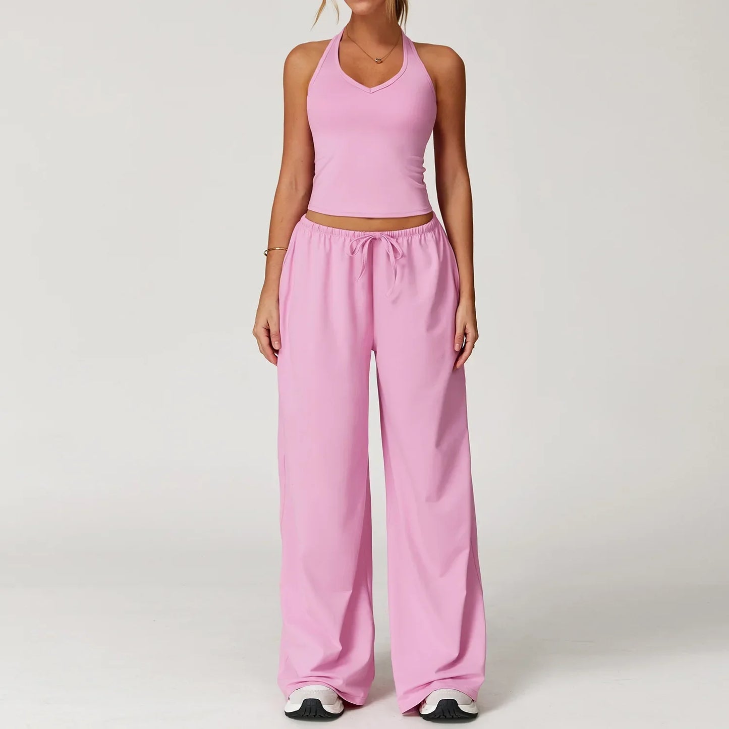 Ladies' Breathable Tank & Elastic Waist Jogger Pants
