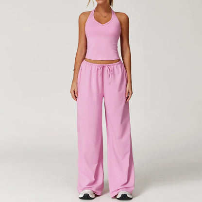 Ladies' Breathable Tank & Elastic Waist Jogger Pants