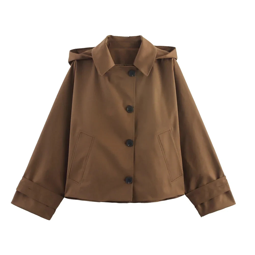 Waterproof Mens Classic Short Trench Coat