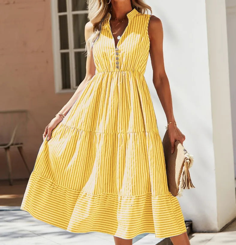 Chic Summer Striped Sundress for Women