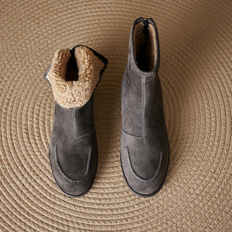Luxury Suede Chelsea Boot Ankle Shoes
