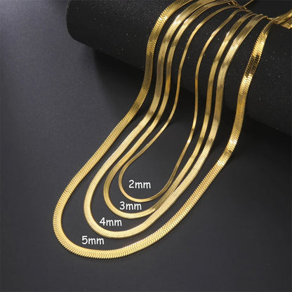 Luxury Silver Tone Snake Chain Necklet - BritishElegance