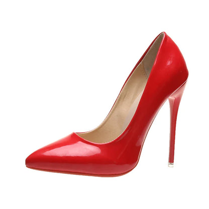 Ladies 5 Inch Glossy High Heel Shoes