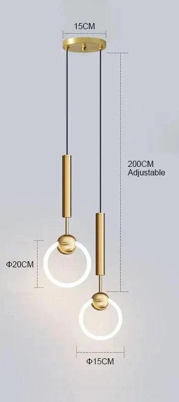 Stylish Hanging Light Fixture Set
