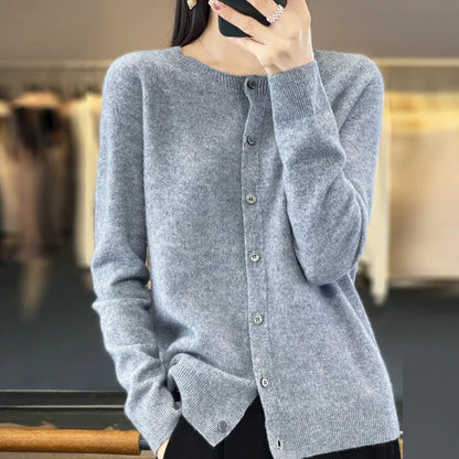 Soft Merino Wool Open Front Cardigan For All Seasons