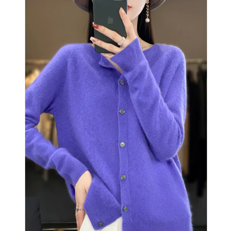 Soft Merino Wool Open Front Cardigan For All Seasons